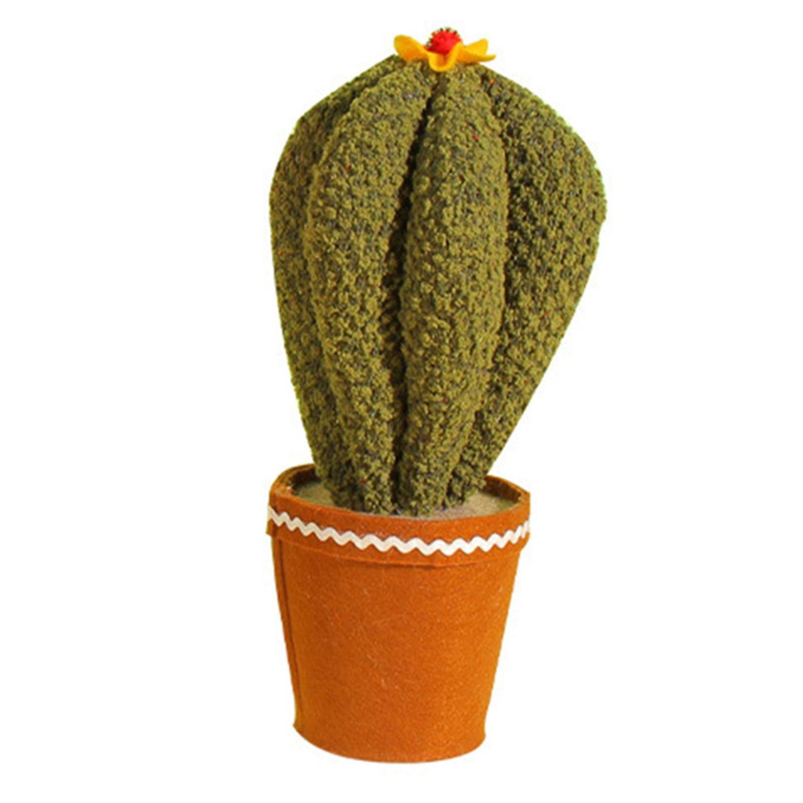 Christmas Plush Doll Potted Plants Shape Cute Cactus Plushies Ornament