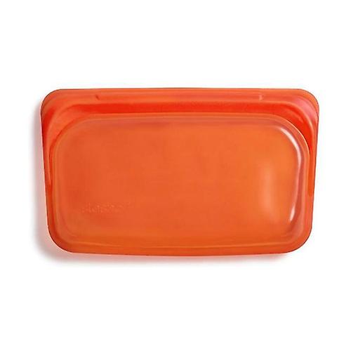 Small orange silicone bag 11x19 cm 1 unit (Orange)
