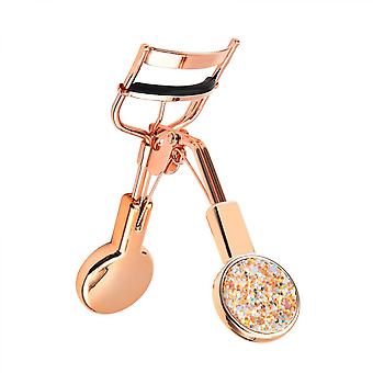 Upgraded Eyelash Curlers With Glittery Sequins Professional Eye Lash Curler Gold