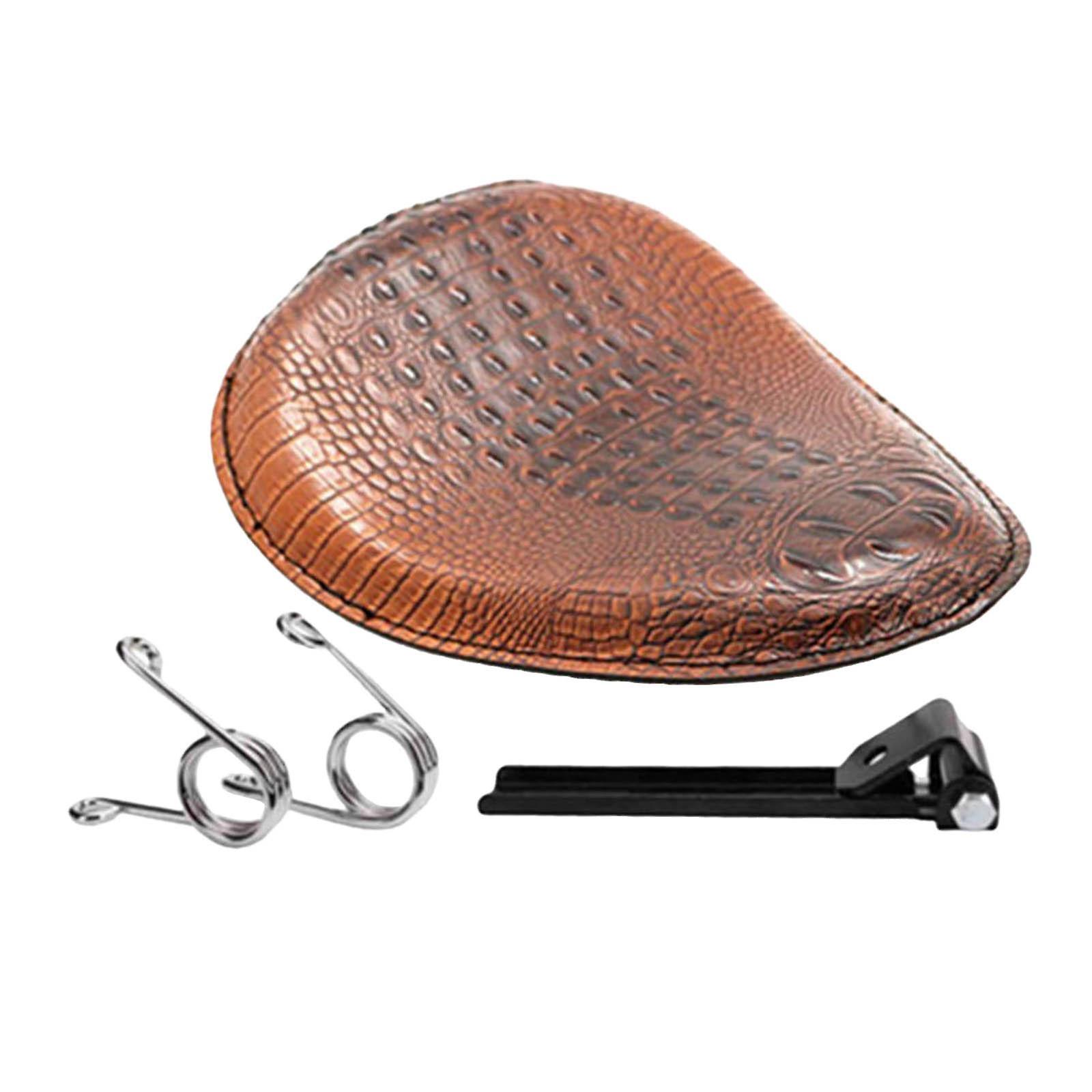 Motorcycle Saddle Retro Brown Premium Replaces Fit for V shape spring