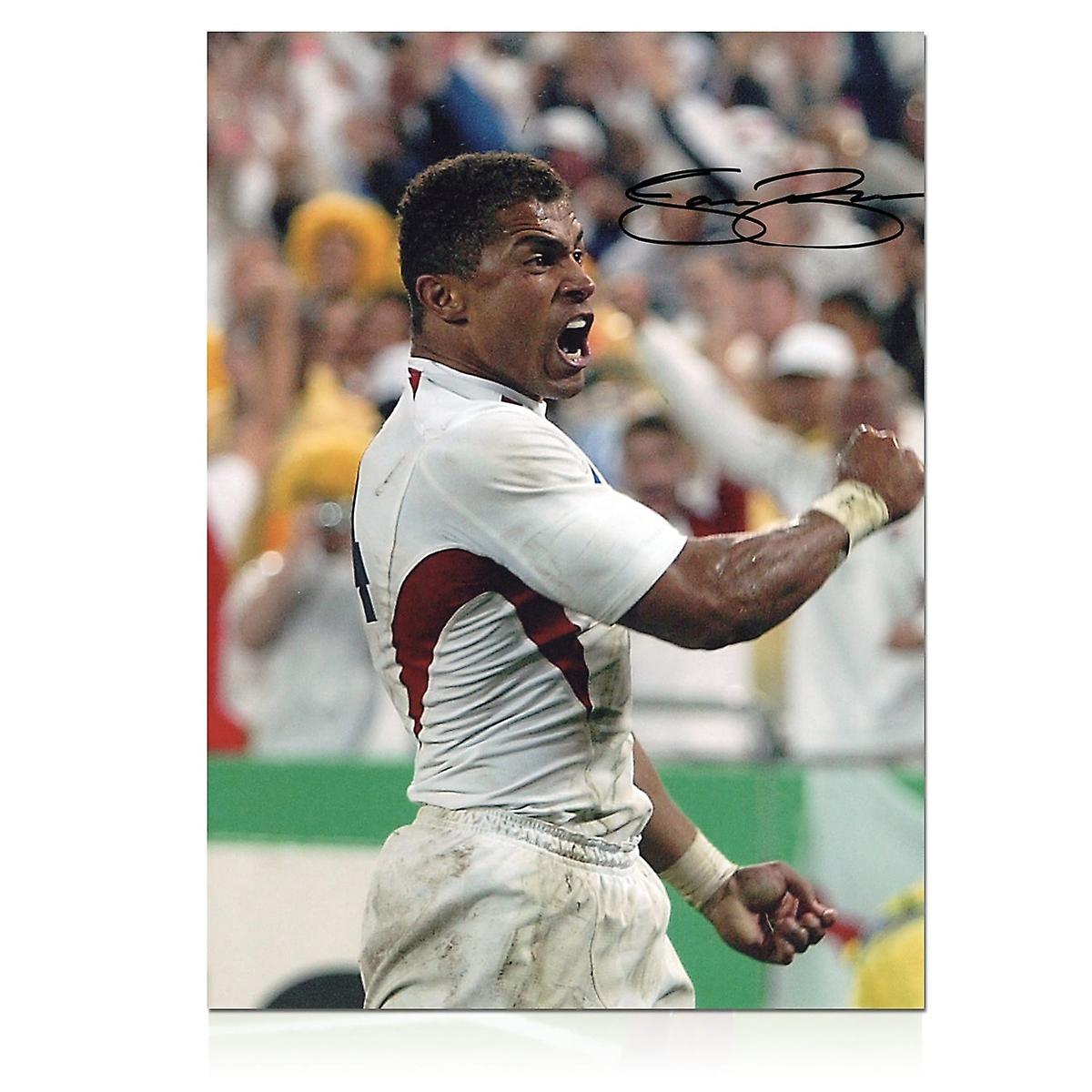 Jason Robinson podpisał Anglię Rugby Zdjęcie: Puchar Świata Try Celebration
