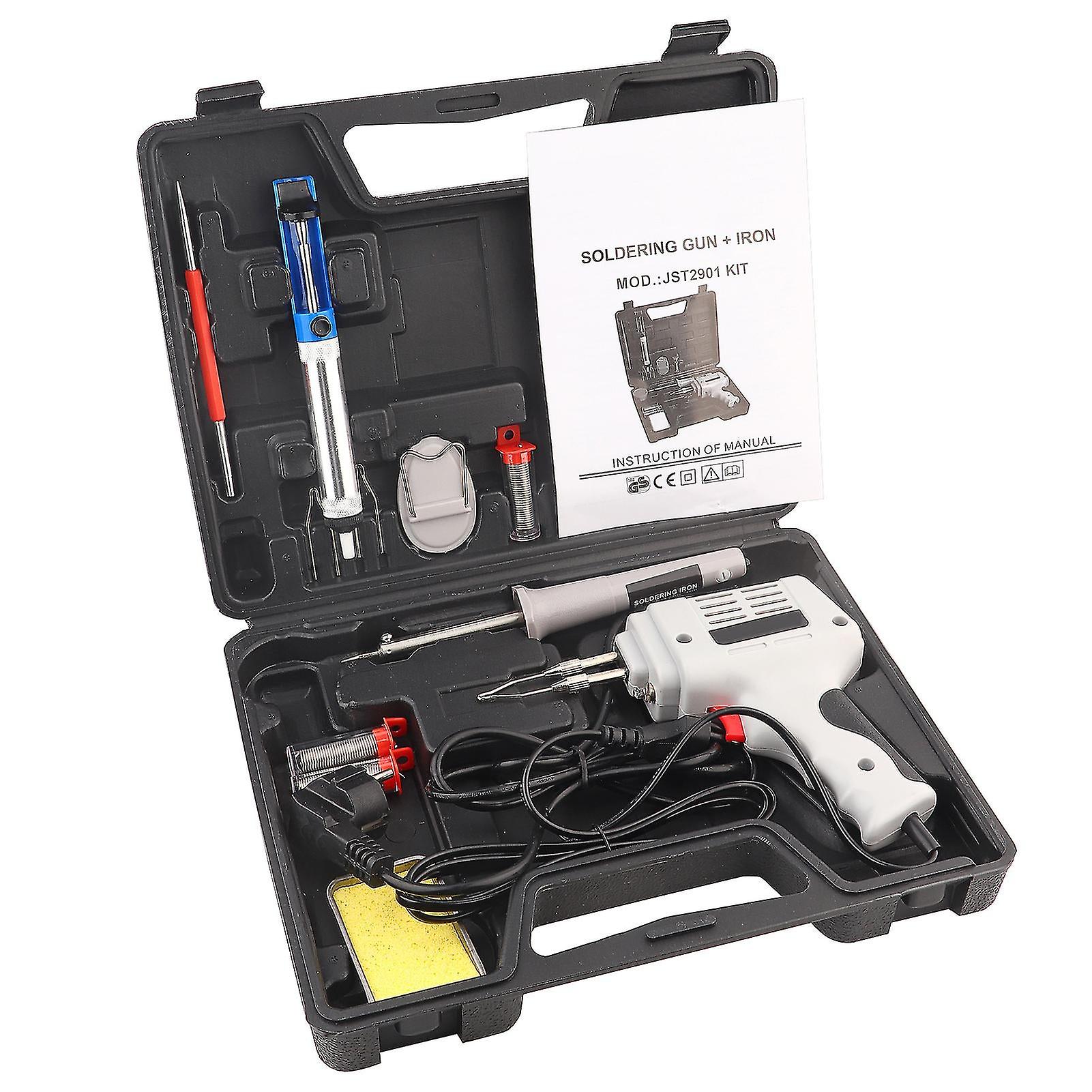 Abs Shell Copper Core Soldering Iron&soldering Gun Set Eu Plug 250v With Copper Heating Core