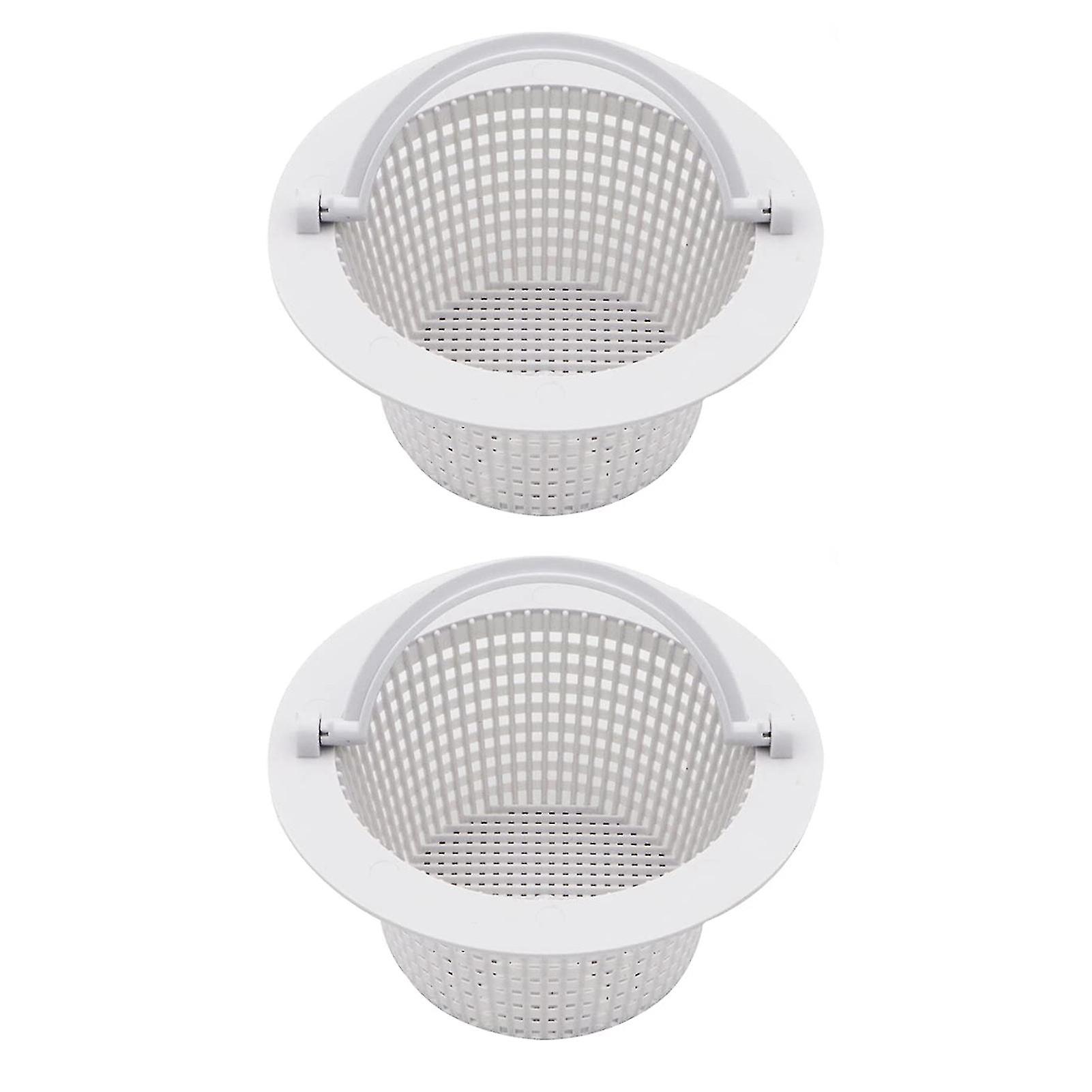 2stk Pool Skimmer Basket Praktisk Slitesterk Fine Hole Anti-tilstopping Pool Filter Kurv Skimmer Pool Tilbehør