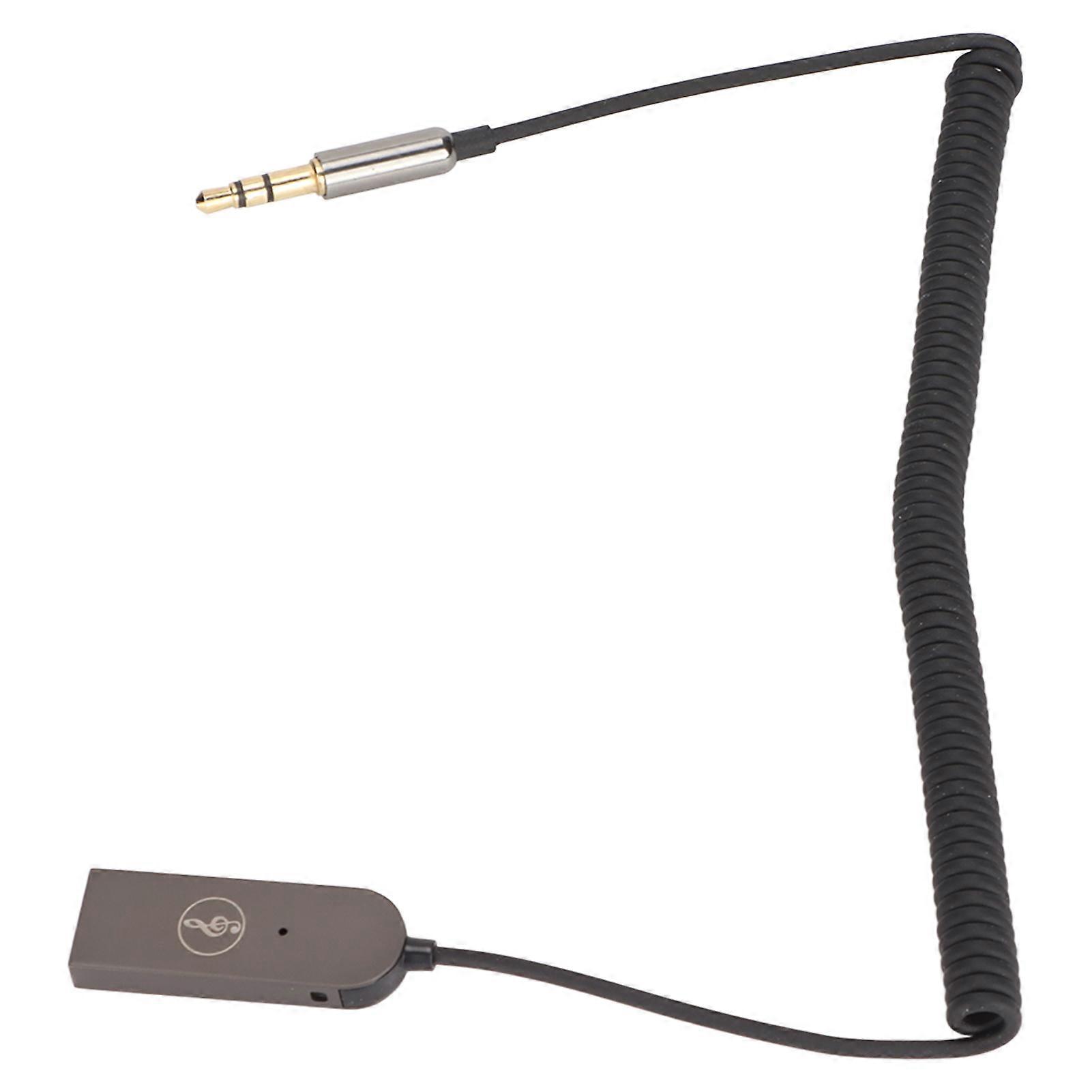 UBAY1 USB Car Bluetooth Receiver USB Bluetooth Adapter Cable USB 2.0 to 3.5mm Jack Kit with Built in Microphone