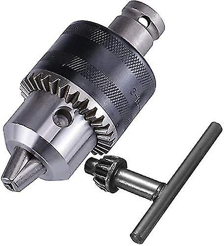 1.5-13mm Capacity Drill Chuck W/ Key For Air Impact Wrench Converter Conversion Tool|1/2" Square Socket Female Adapter|1/2-20unf Mount