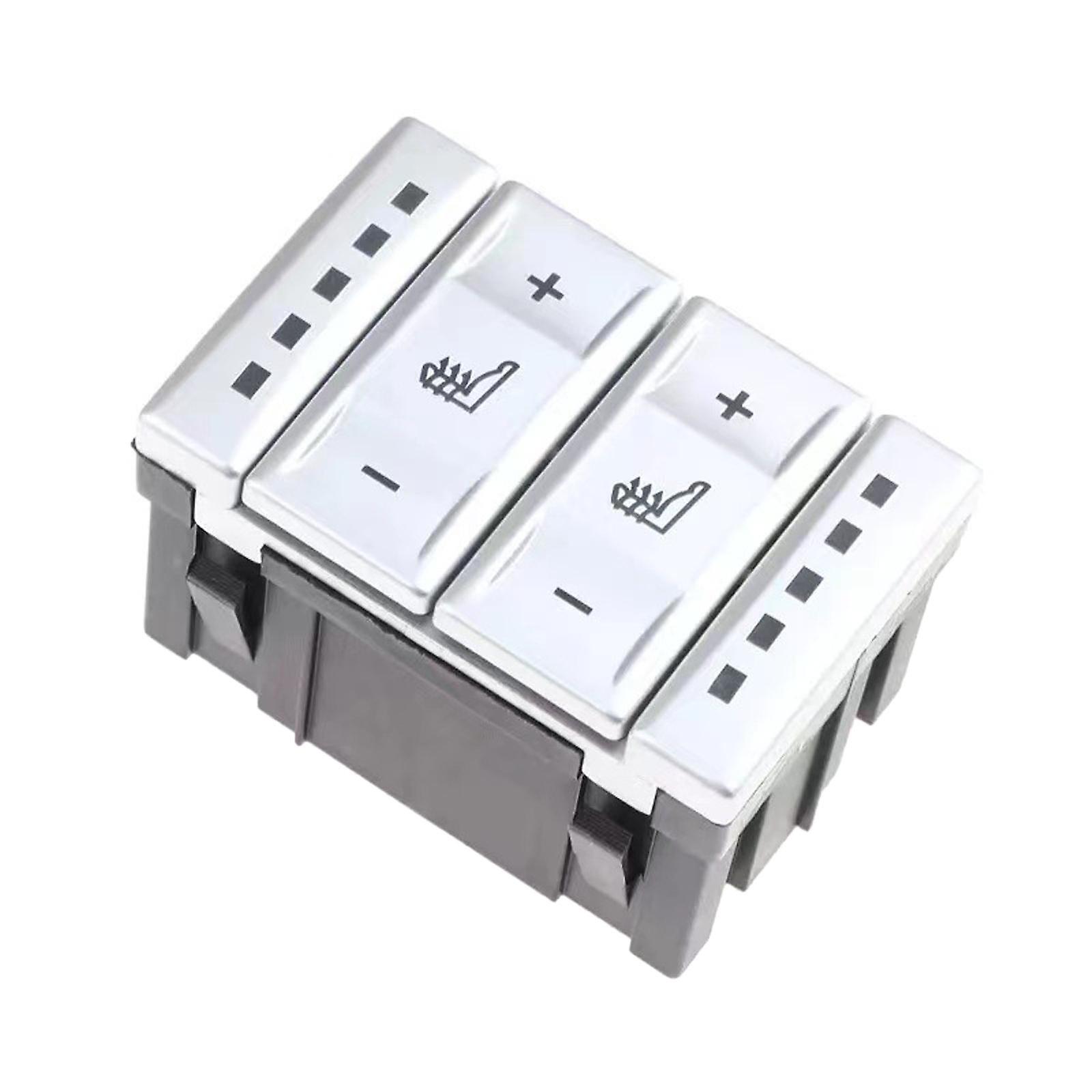 Seat Heating Button Control Switch 6M2T19K314AC for Ford S-Max Durable Black
