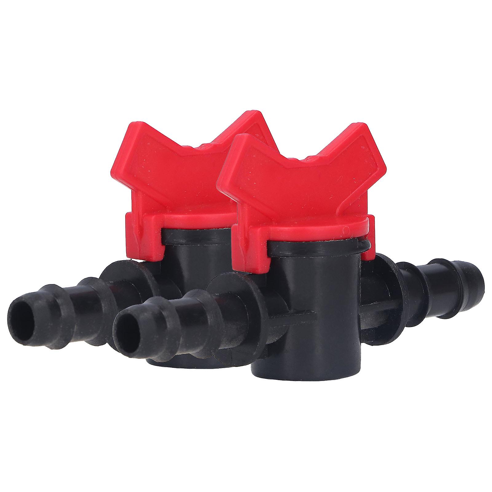 2Pcs Flow Control Valve Water Stop Controller Regulator ABS Switch Accessory Set Kit 12mm / 0.47in 