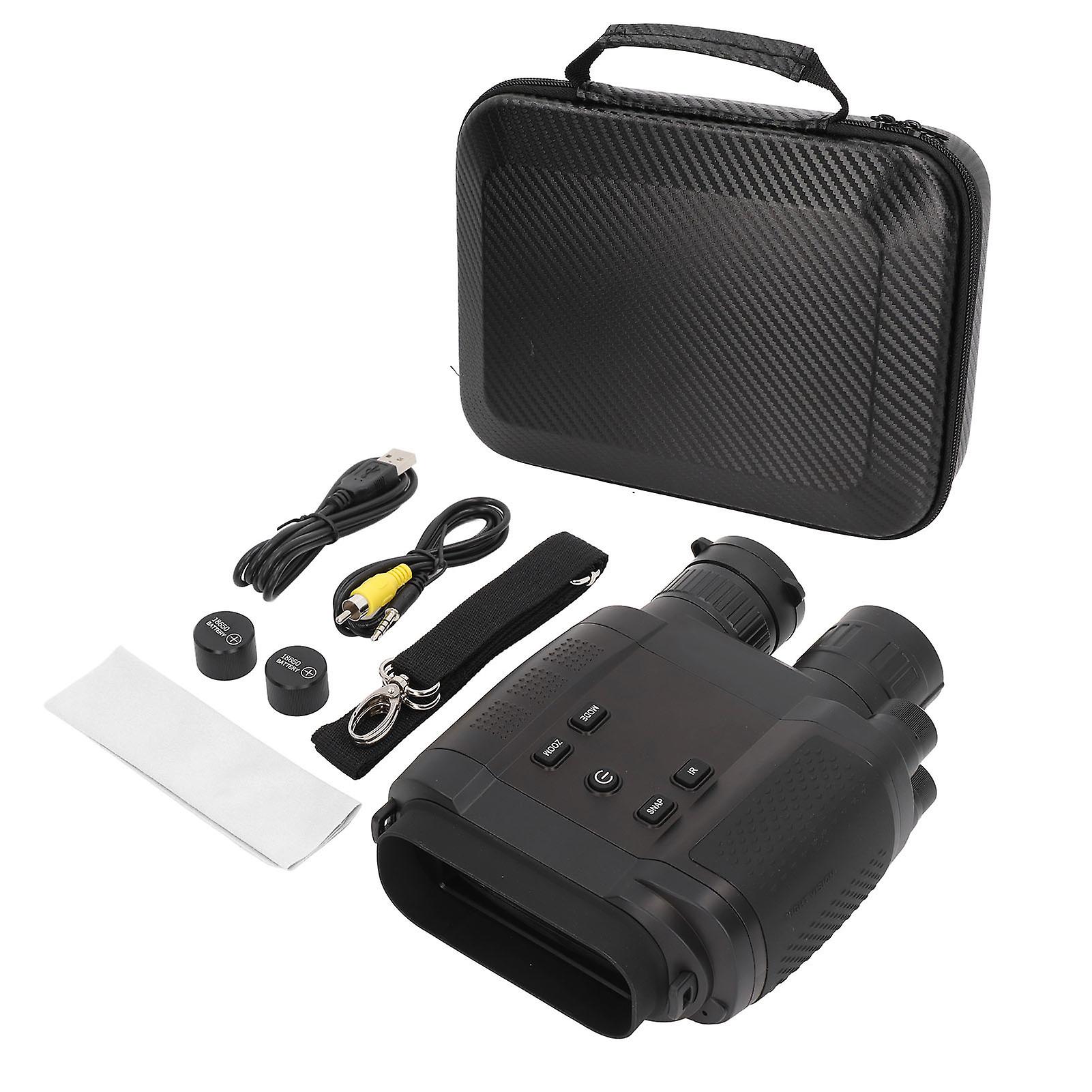 Night Vision Binoculars with Adjustable IR, TFT Display & Tripod Mount