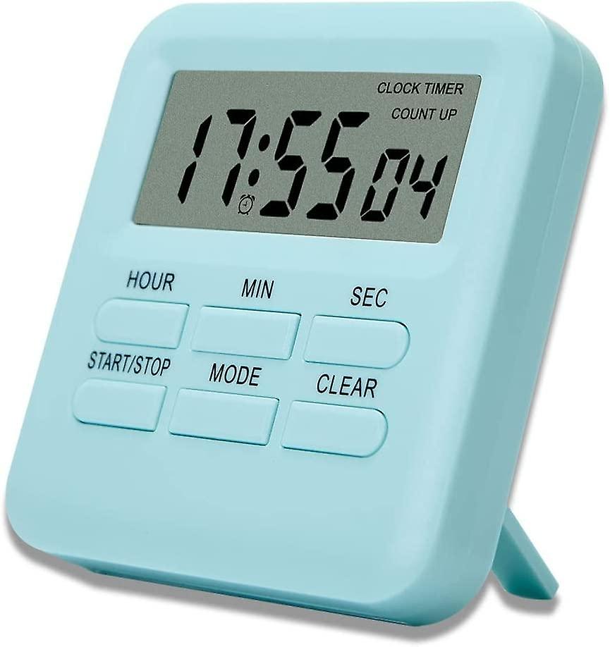 Digital Timer with 3 in 1 Clock/Alarm Clock Function, Magnetic Kitchen Timer, Countdown Stopwatch Ti