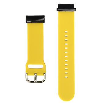 26mm Silicone Horlogeband Flexibele Aangepaste Vervangende Polsband voor Fenix 7X 6X 5X Geel