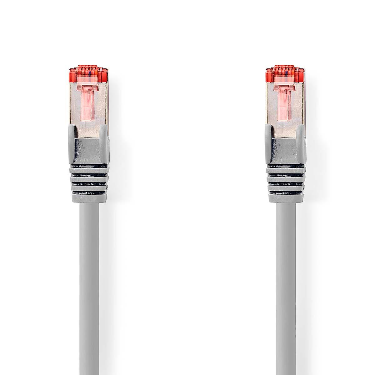 CAT6 Network Cable | RJ45 male | RJ45 male | S/FTP | 15.0 m | Round | LSZH | Grey | Label
