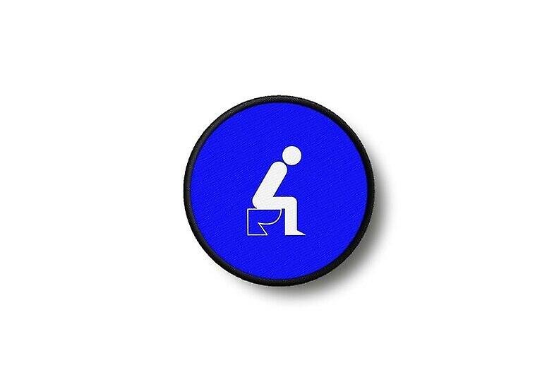 Patch badge ecusson prints thermocollant toilet toilet toilet