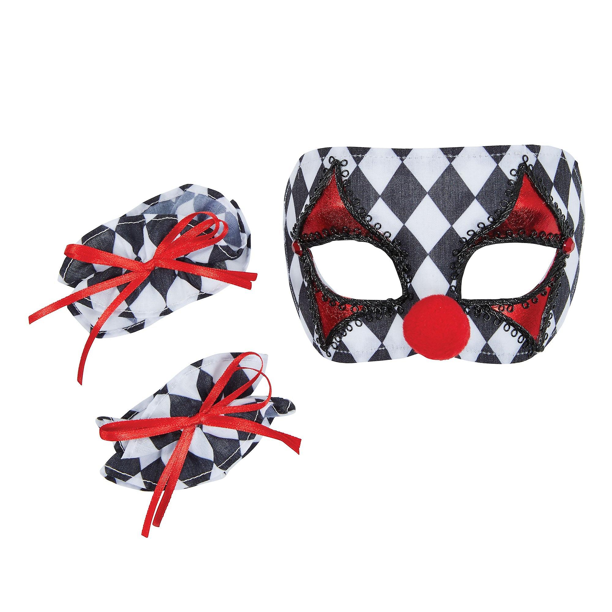 Masque de Clown + Poignets Set Ds205