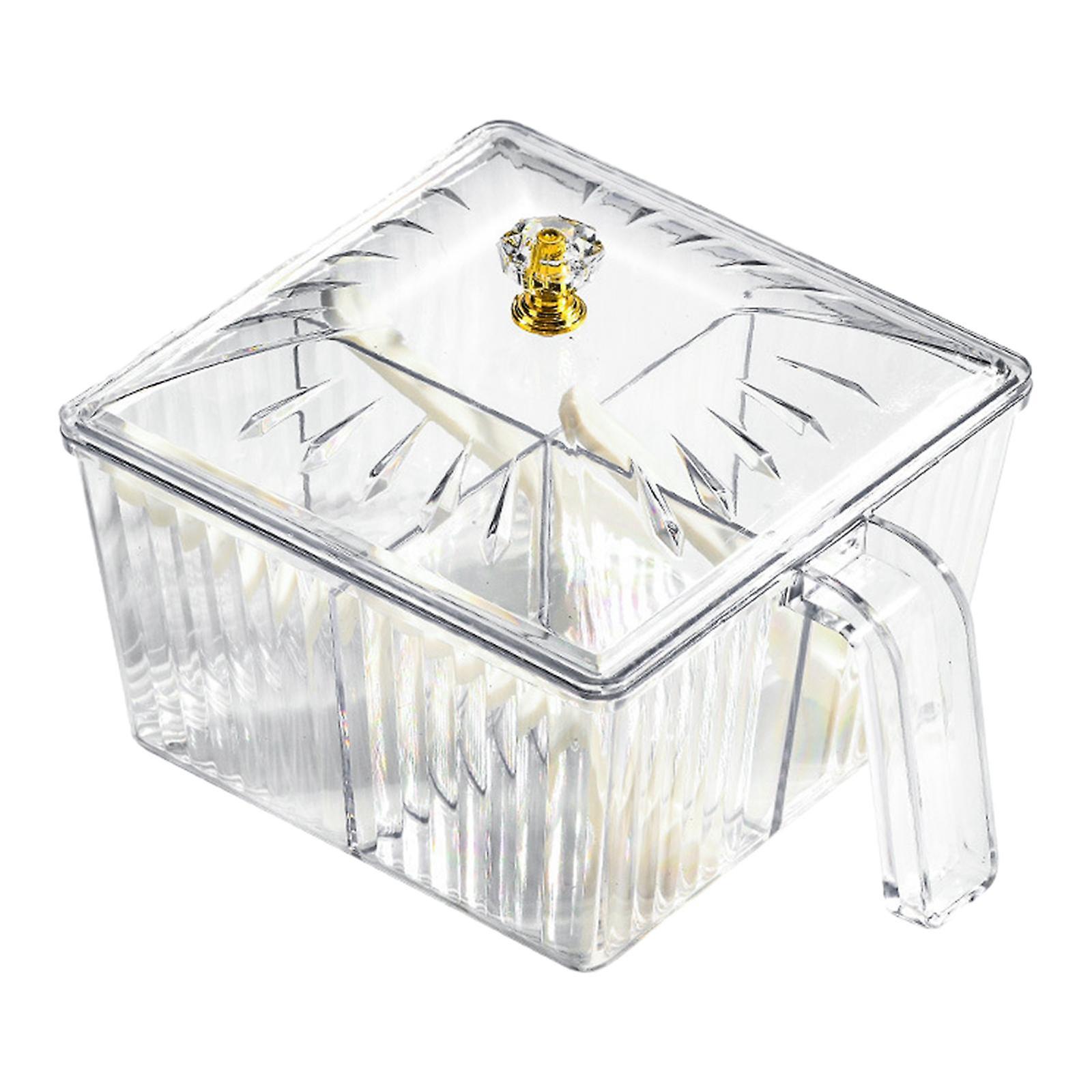 4 in 1 Seasoning Box with Spoon Spice Dispenser Practical Kitchen Utensils Condiment Container Spice Jar for Sugar Restaurant