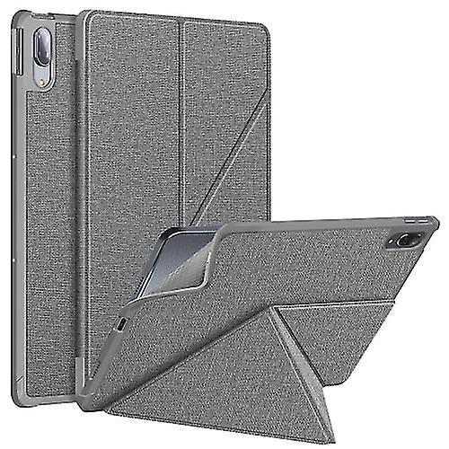 For Lenovo Tab P11 Pro TB-J706F Cloth Texture Multi-folding Horizontal Flip PU Leather Shockproof Case