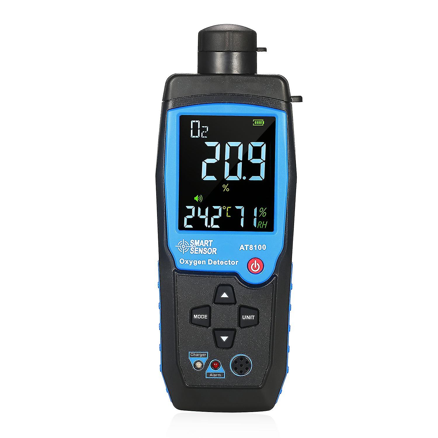 SMART SENSOR Handheld Digital Oxygen Detector USB Rechargeable Automotive O2 Sensor Tester Monitor L
