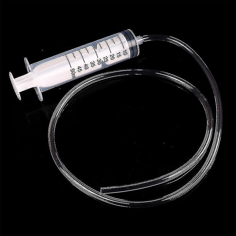 50ml Plastic Syringe With 80cm Length Tube For Hydroponics Lab Medical Tool