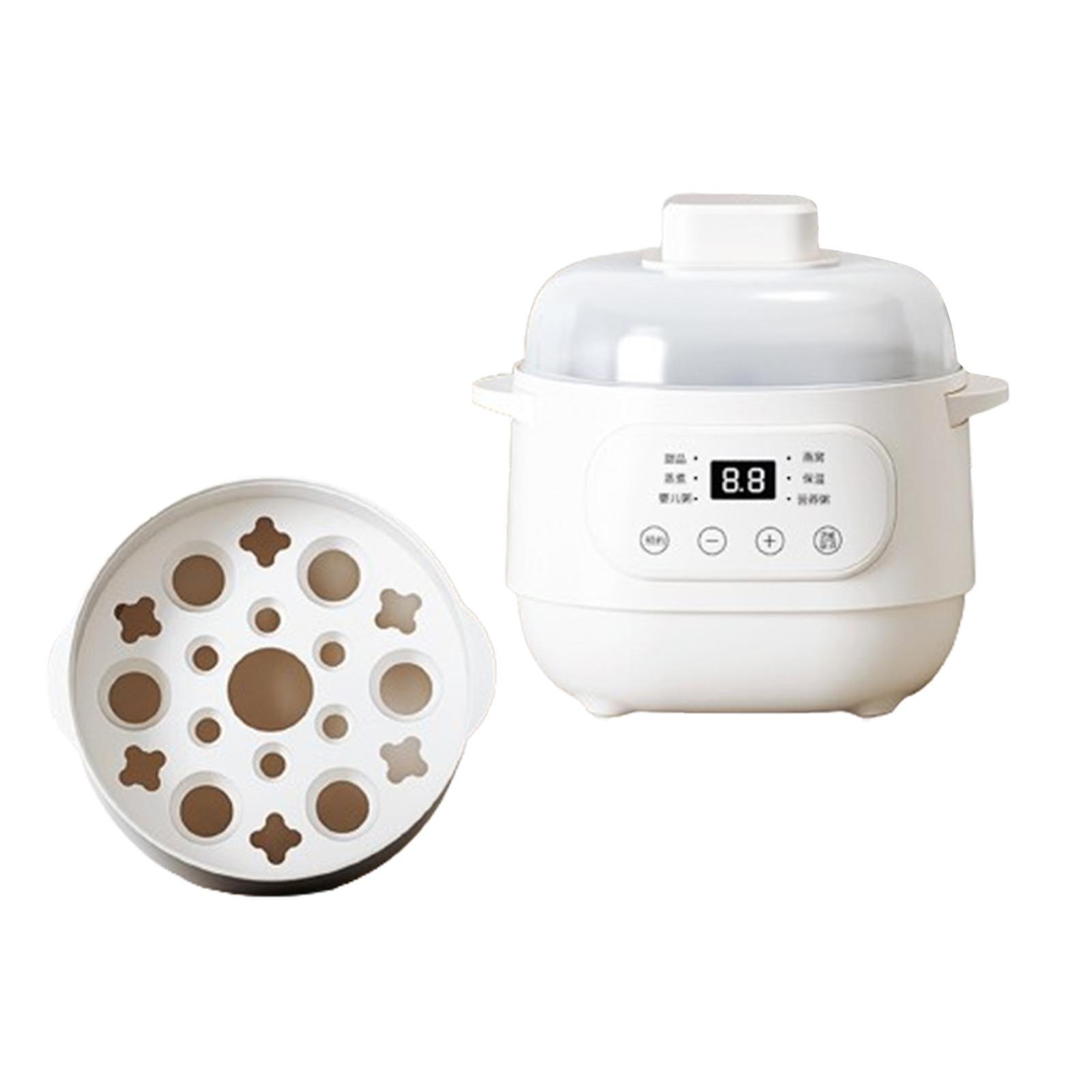 Slow Cooker Cooking Pot Cookware Easy to Clean Multiuse Soup Porridge Cooker