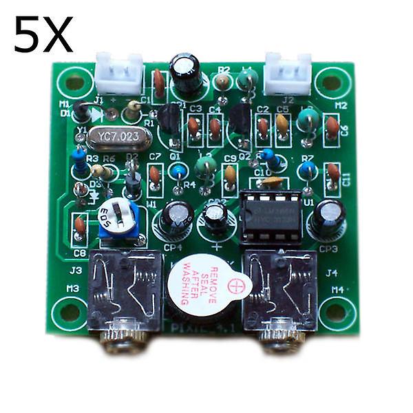 5Pcs Diy Qrp Pixie Cw Receiver Transmitter Kit 7.023mhz Shortwave Radio