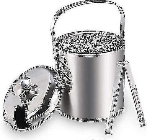 アイスバケツアイスバケツシャンパンクーラーアイスキューブコンテナ(トングと蓋付き)