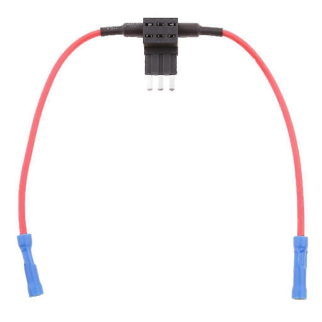 5Xinline 3-pin micro blade fuse tap holder block wire cable connector