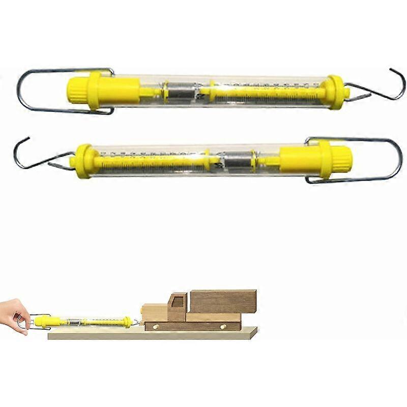 2 pcs spring scale, spring dynamometer, plastic spring scale, spring scale 5N/500gyellow