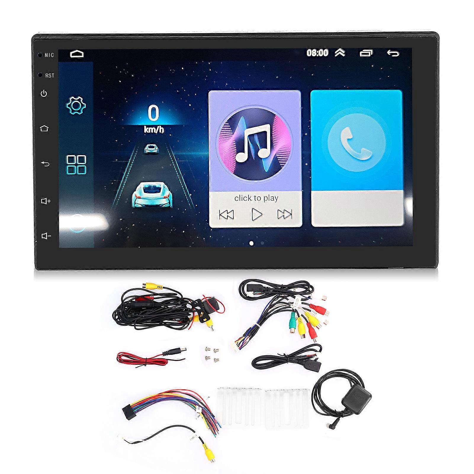 7in Car GPS Navigation for Android Bluetooth Wifi Stereo Audio Video Player with Camera Universal(1+16G ) E2U611