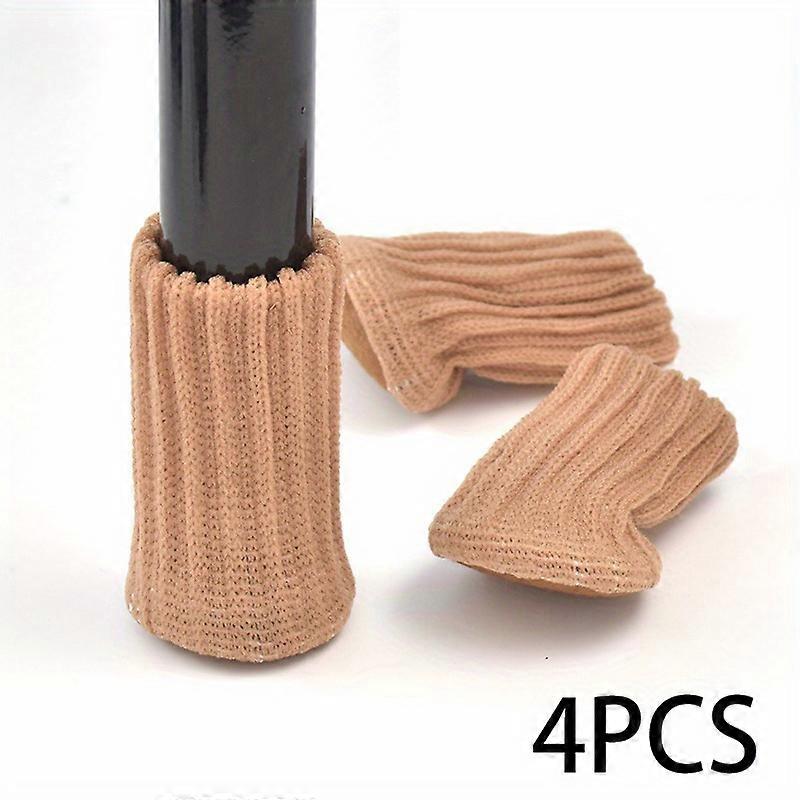 Durable Non-Slip Knitted Table Leg Protectors - Safeguard Floors & Furniture with Soft Socks - 4/8/16pc Set