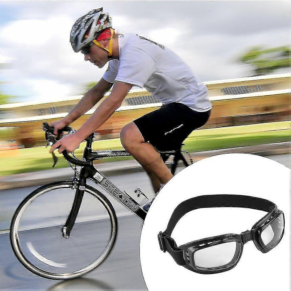Foldable Vintage Motorcycle Glasses Windproof Eyewear Dustproof Goggles