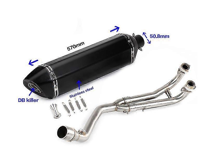 צינור ייחודיעבור ימאהה T-MAX Tmax 500 530 מערכת מלאה צינור כותרת T-MAX 500 530 2008 - 2016 2017 2018 עם פליטה