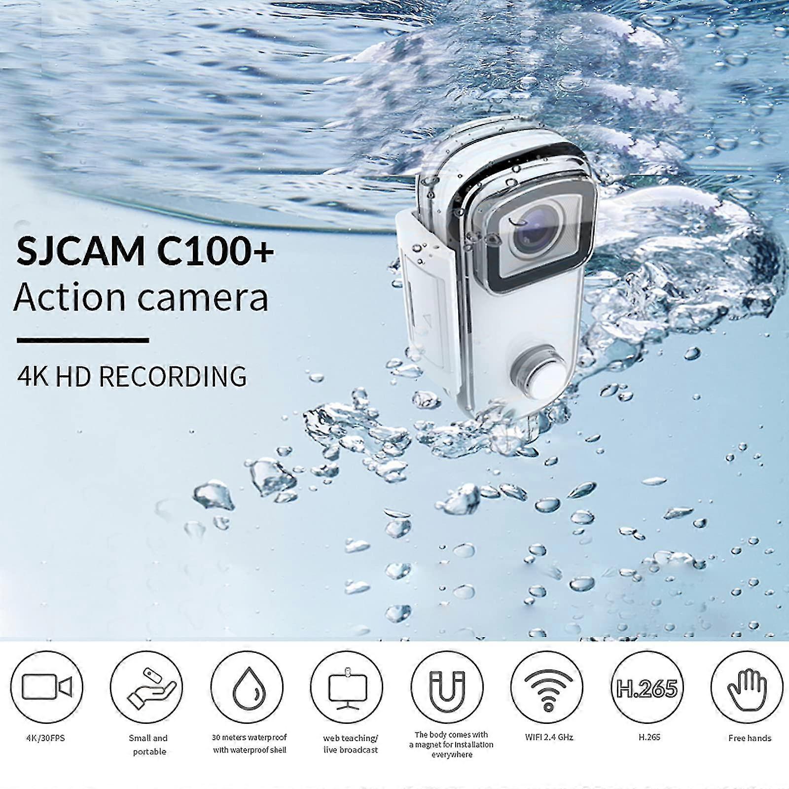 4k Action Camera 30m Waterproof Action Camera White