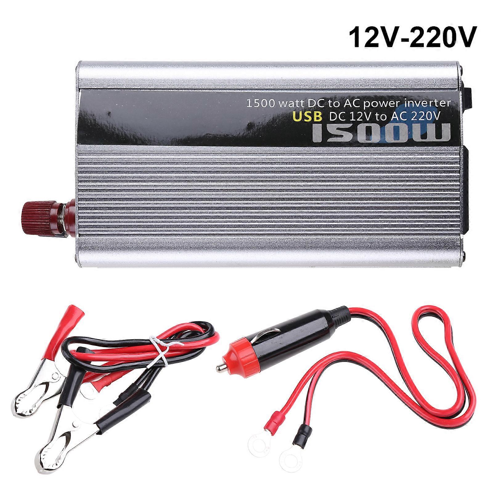  ממיר ממיר כוח לרכב DC 12V / 24V ל- AC 110V / 220V מתאם מטען 1500W