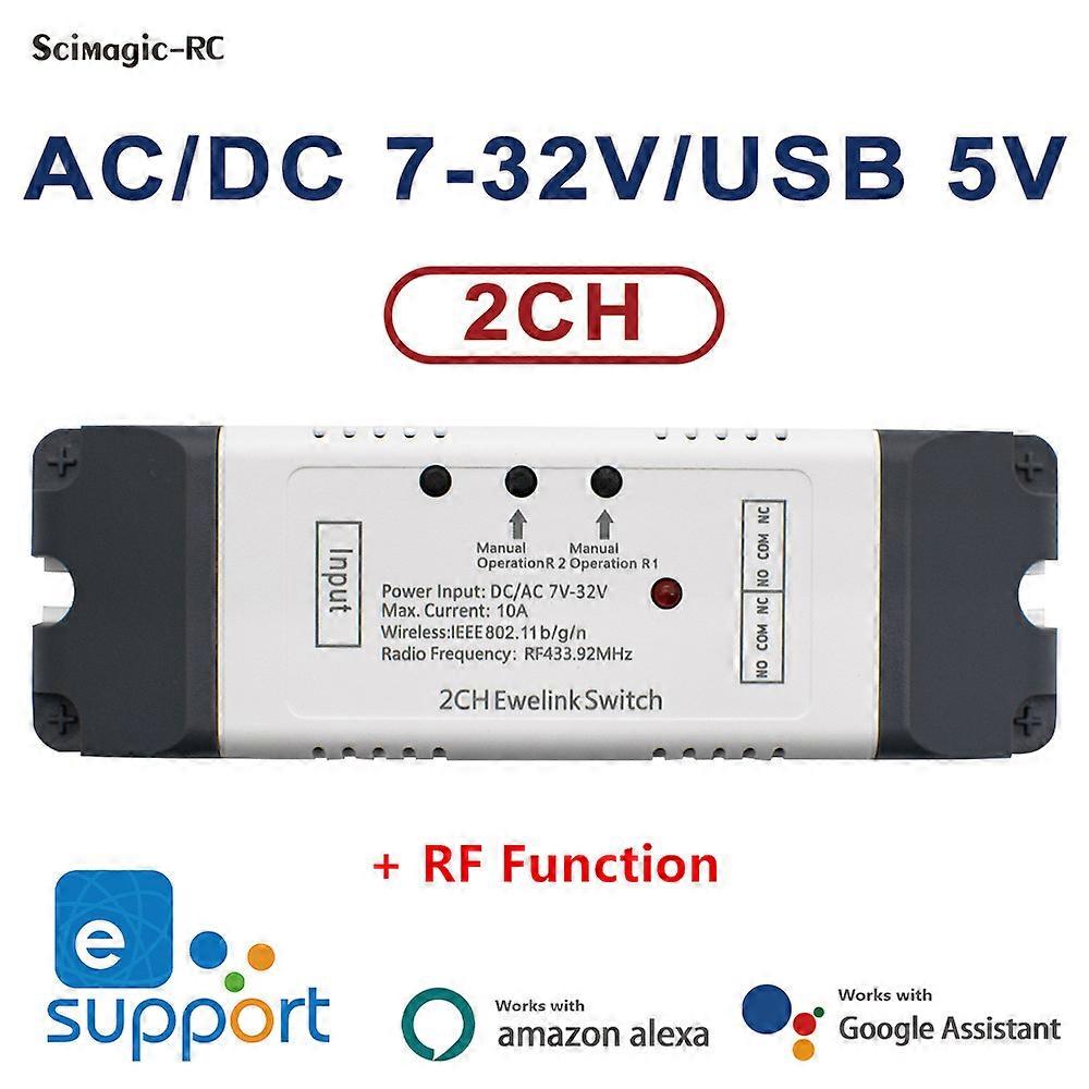 2/4CH bezdrôtový prepínač WiFi modul APP Diaľkové ovládanie DIY Smart Home 4Gang relé pracuje s Alexa Google Home