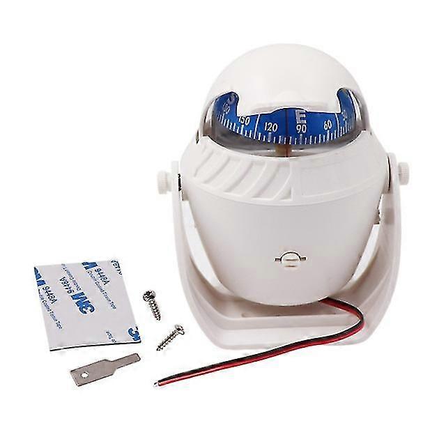 Waterproof Ip 67 Sea Pivoting Marine Compass With Electronic Led Light Boat Compass For Marine Navigation Positioning Compass
