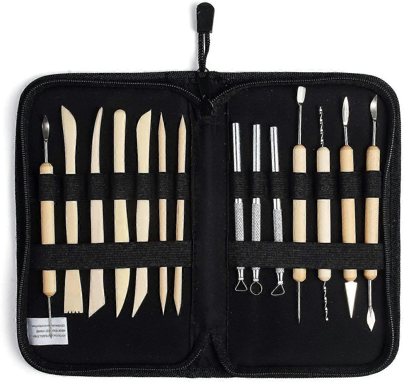 Sculpting Set Clay Pottery Carving Sculpture Ceramic Tools Kit 14pcs