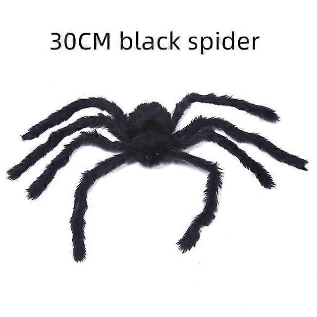Colorful Giant Spider Huge Black White Spider Web for Halloween Party Haunted House Home Bar Diy Decoration Outdoor Scary Props