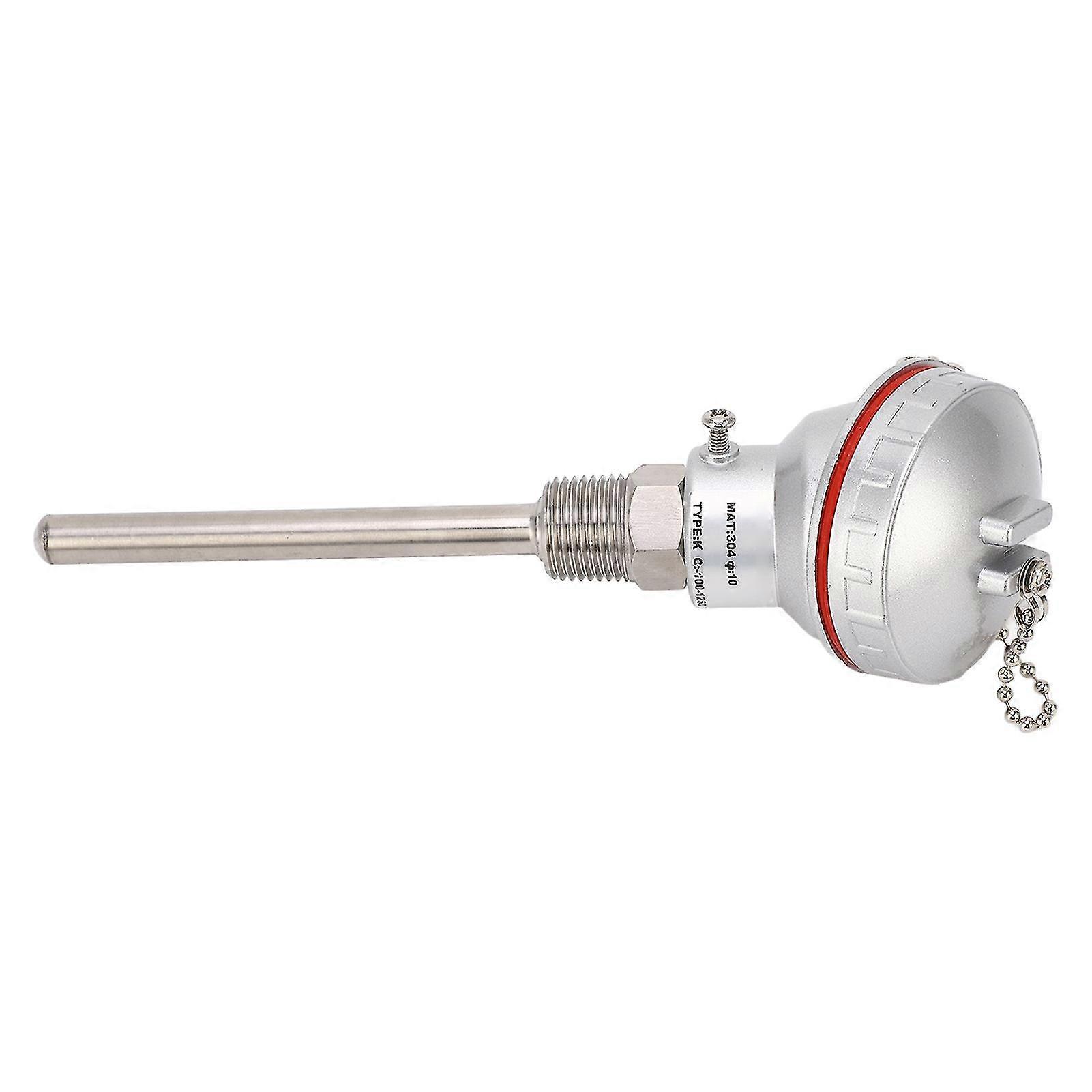 K Type Thermocouple Temperature Sensor Probe 10 X 100mm Pt1/2in Thread Thermocouple Terminal Head