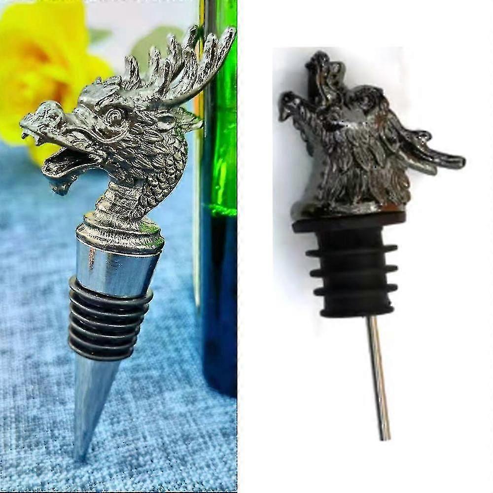 2pcs Pourer Cork, Less Steel Animal Aerator Pourer Cork - Spout For Rob Red And - Bottle Pourer/stopper A