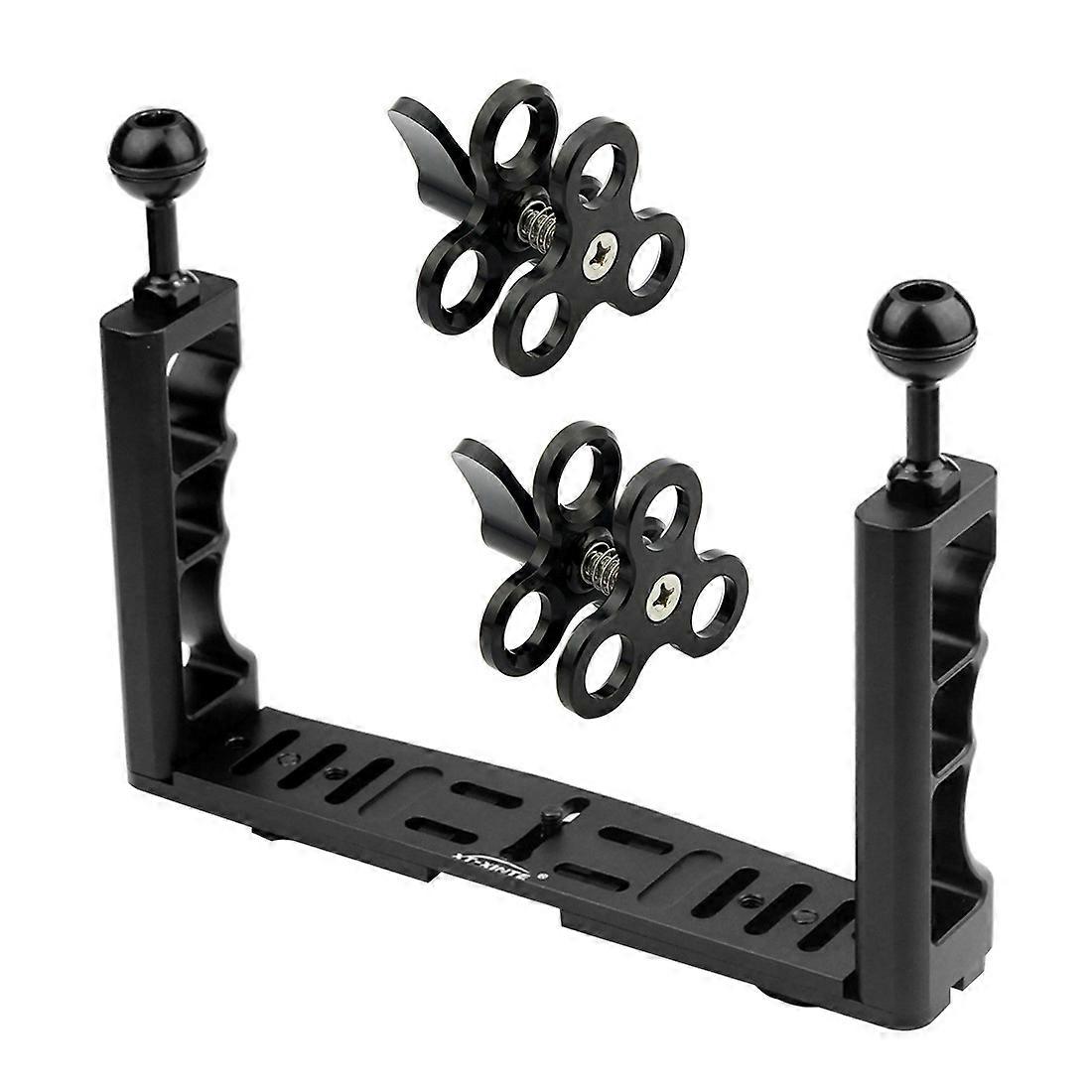 CNC Scuba Diving Unterwasser Licht Arm System Gabelbrücke Tablett Halterung Griff Griff Stabilisator Rig für Video Gopro DSLR Cam Taschenlampe