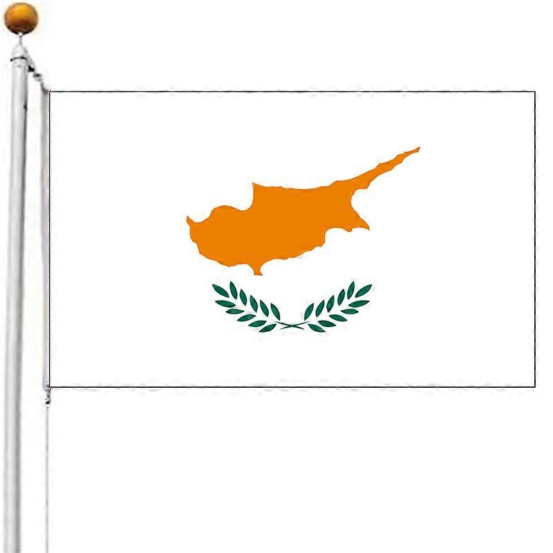 90 * 150 سم قبرص العلم البوليستر شنقا قبرص راية وطنية