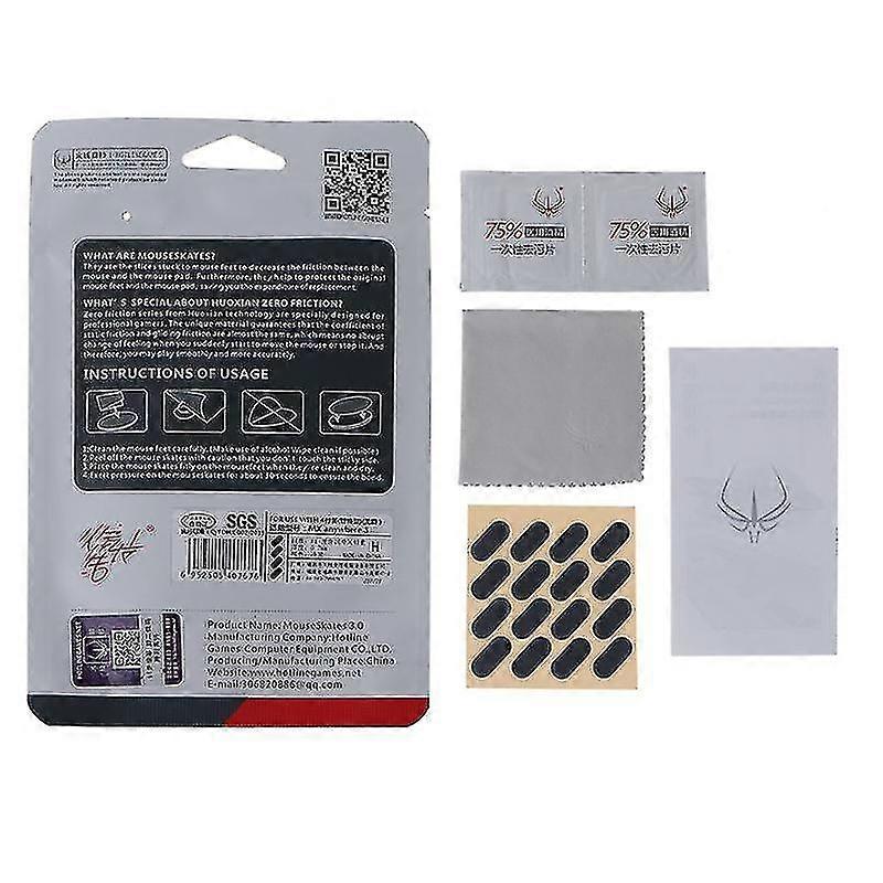 4sets Mouse Skates Professional Mice Upgrade Kit Mouse Feet Mouse Skates Pad