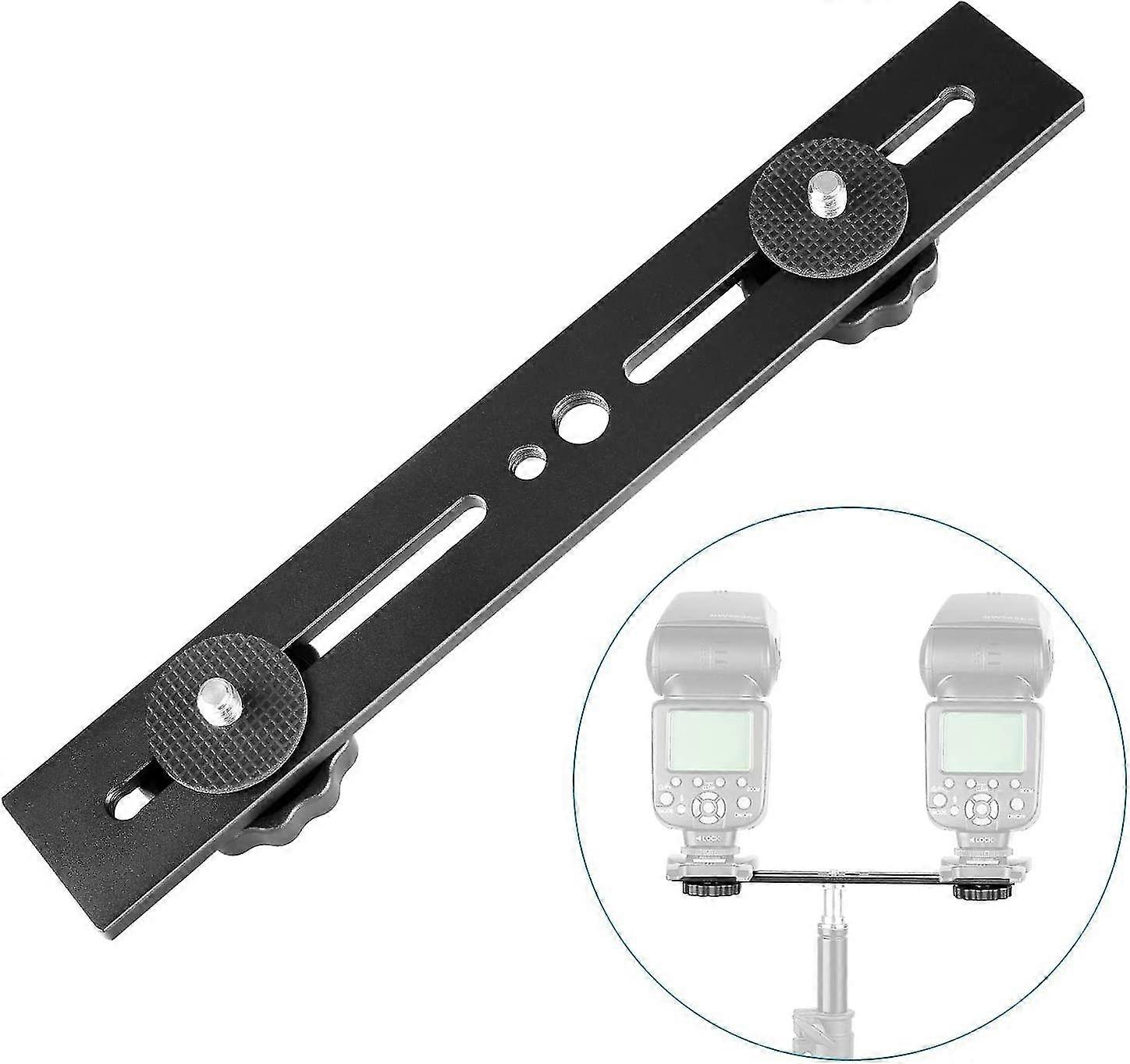 One-shaped Crossbar Camera Position For 3d Photography Dual Camera Mounting Tripod Bracket