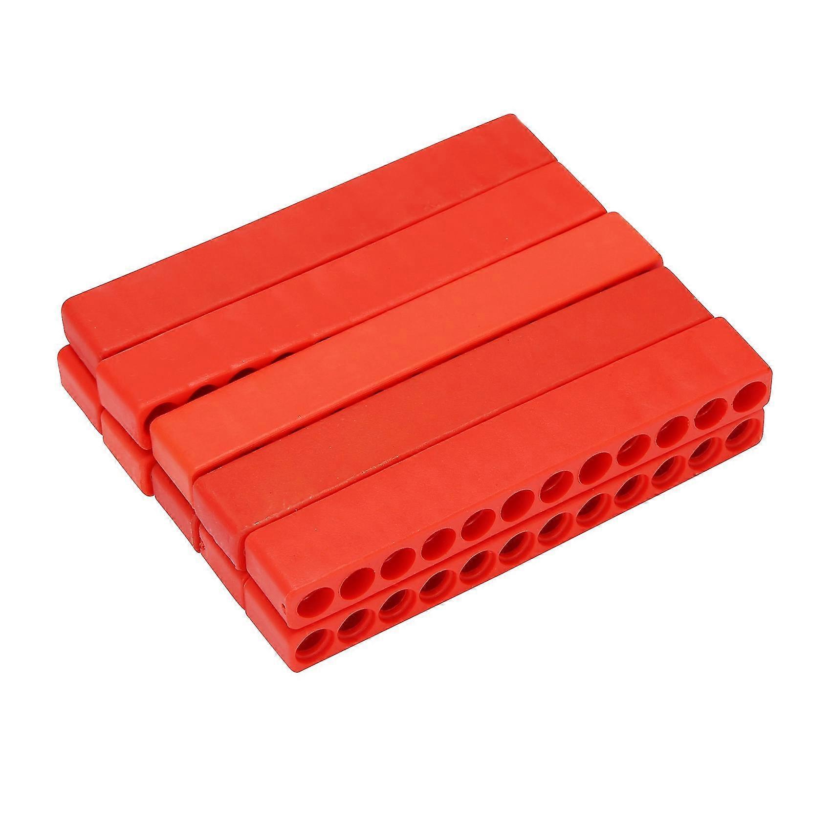 10pcs 12-hole Screwdriver Bit Holder Base Storage Case Hex Bit Organizer