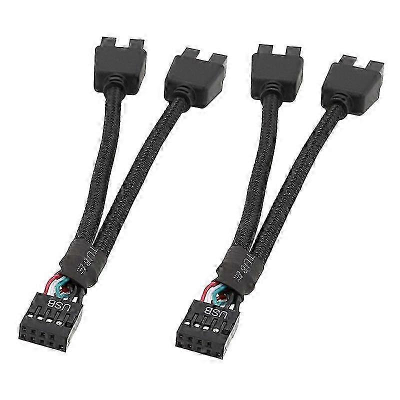 2Pcs Computer Motherboard USB Extension Cable USB Extension Cable