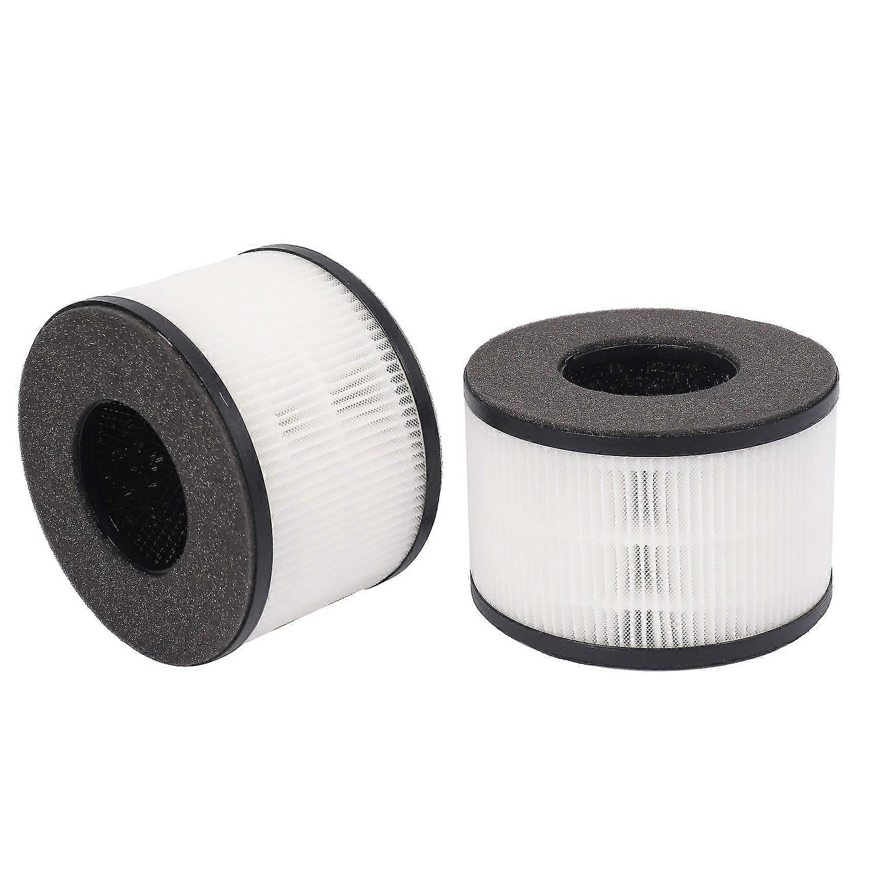 2 Pcs 3 In 1 True Hepa Replacement Filter Elements,suitable For Partu Bs-03 Purifier Part U And Part