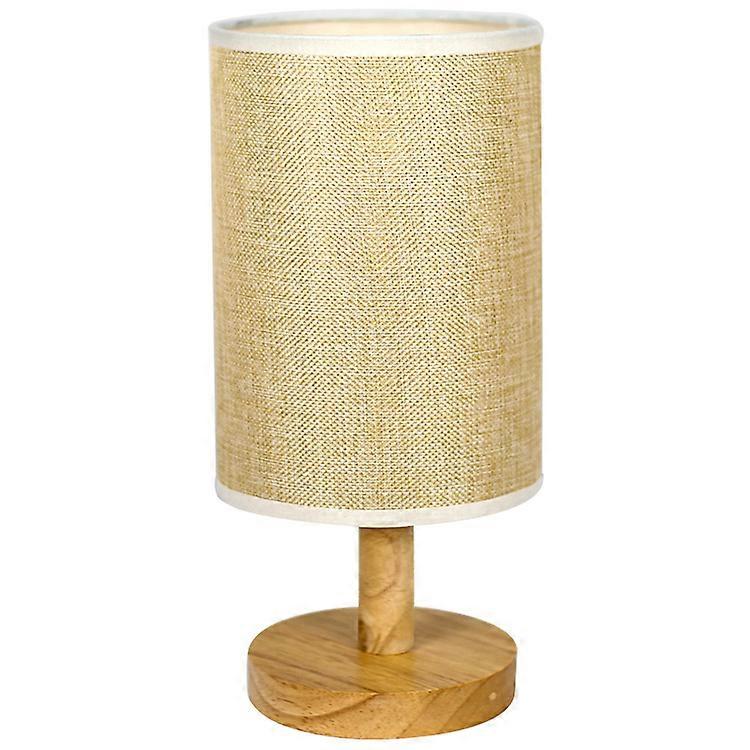 Modern Small Lamp , with a Circular Fabric Lampshade Touch Control - Warm White