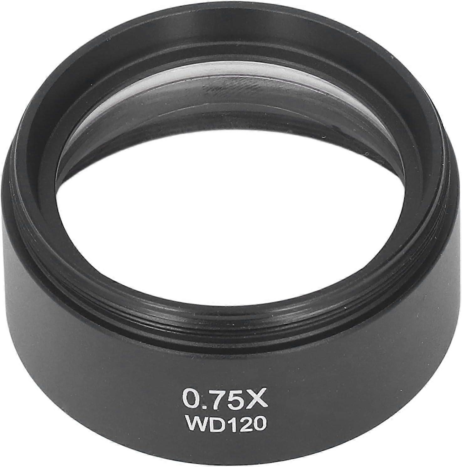 Microscope Lens Accessory, 0.75 X 120mm Microscope Lens, Barlow Lens, M48 Interface Eyepiece for Laboratory Stereo Replacement, Lenses