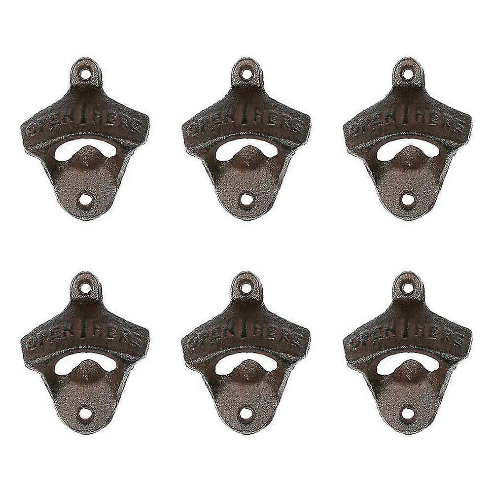 6 Pieces Bottle Opener Wall Mounted