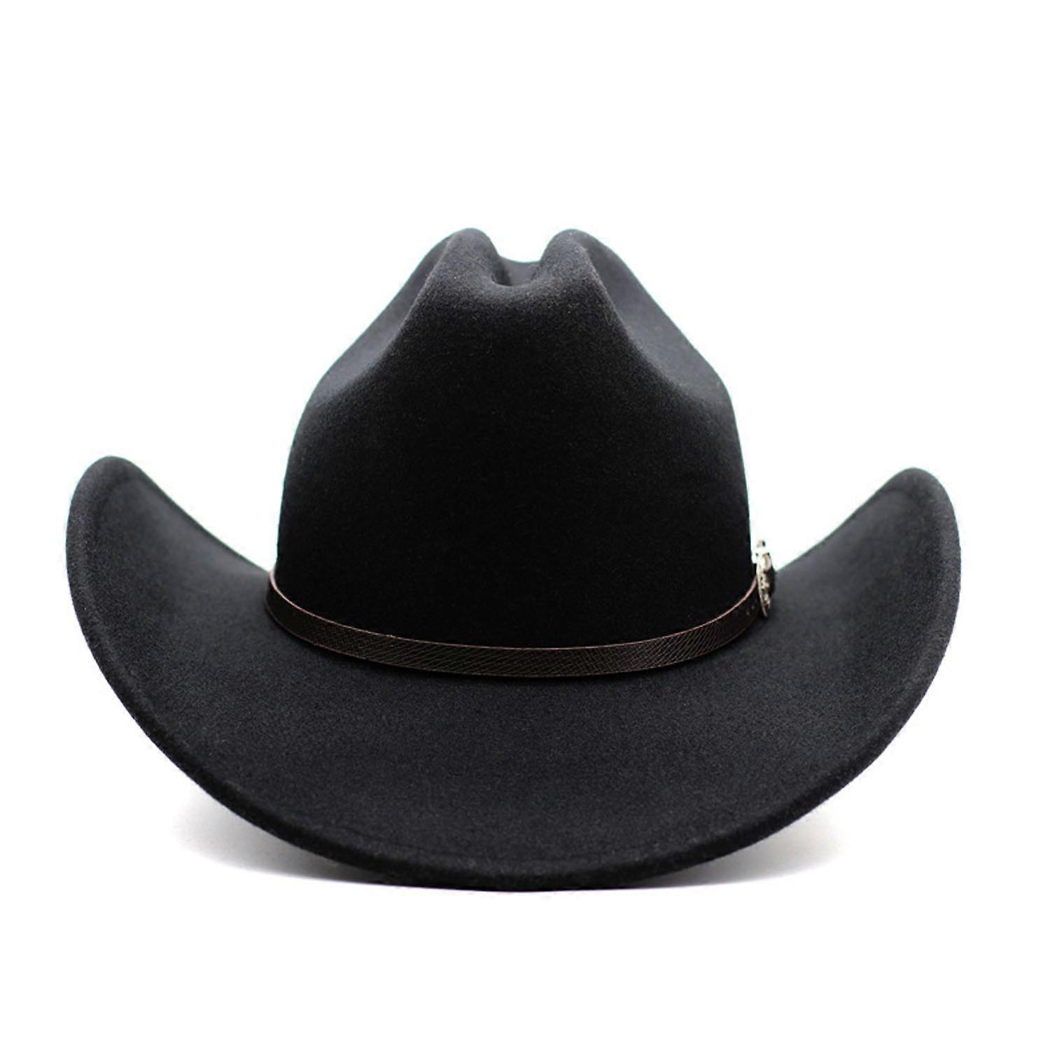Cowboy top hat with large brim