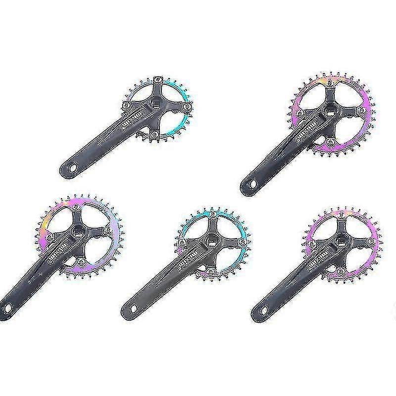 Mi.xim Single Speed Bike Crankset With Chainring 130 Bcd Bicycle Crank Parts Fixed Gear Bike